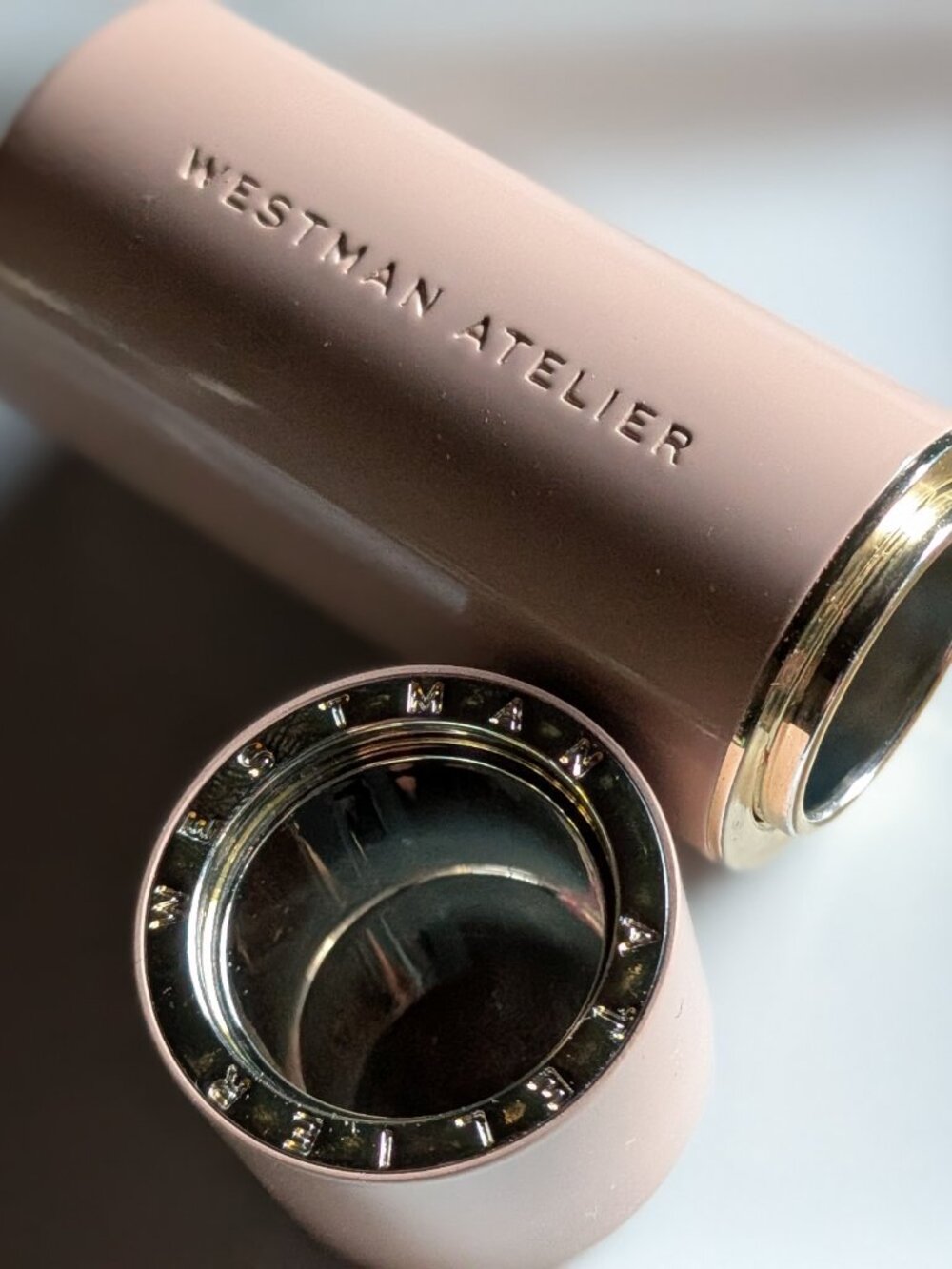 Westman Atelier Empty Refillable Lipstick Case with Magnetic Mirror Cap